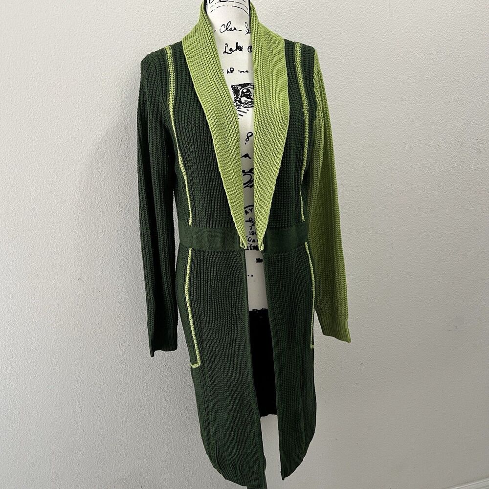 NWT Green Long Cardigan MEDIUM Shein X